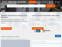 Tablet Screenshot of hvaccontractorsinusa.com